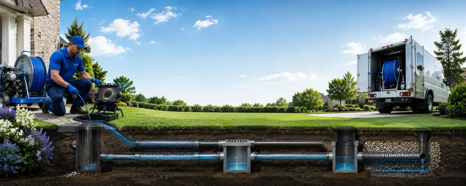 Outdoor drain cleaning information for Dornsife, PA